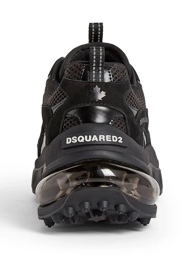 Tênis DSQUARED2 cano baixo Bubble Preto