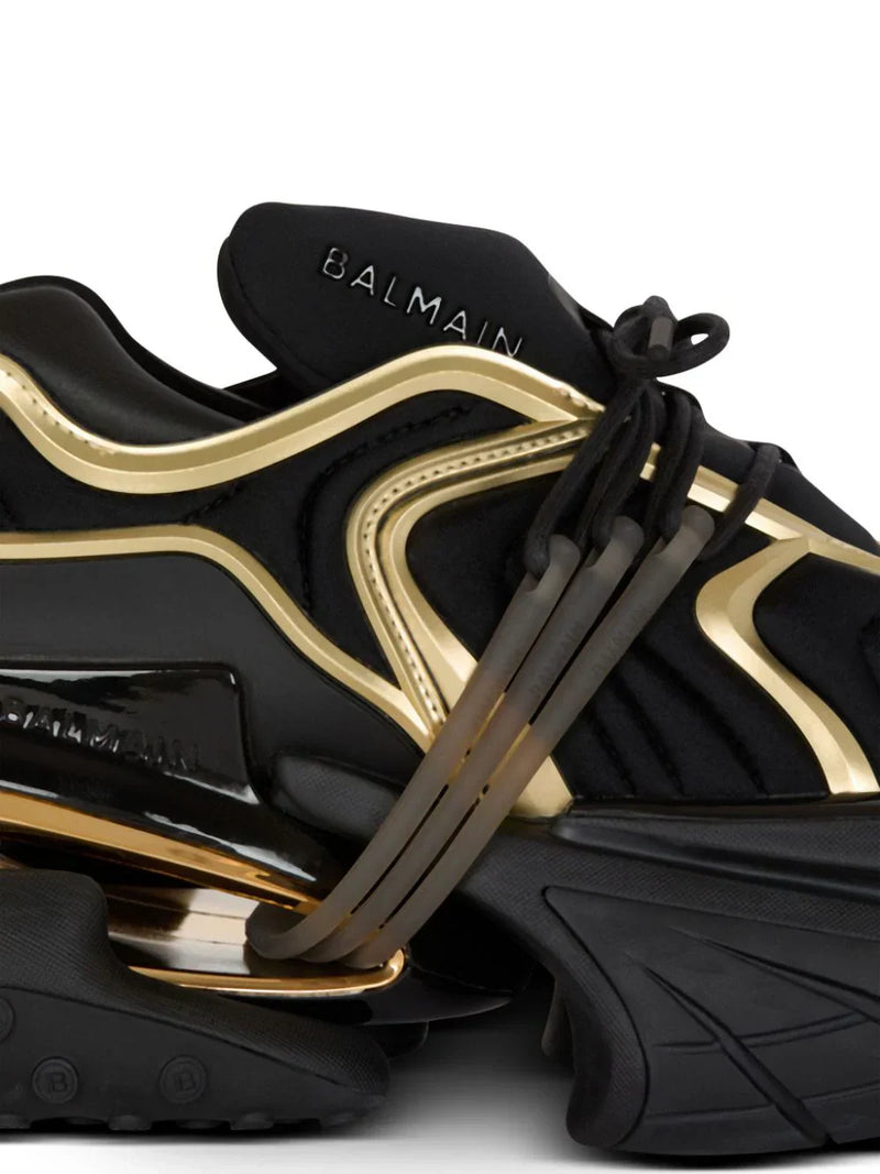 Tênis Balmain Unicorn Wave Preto/Dourado