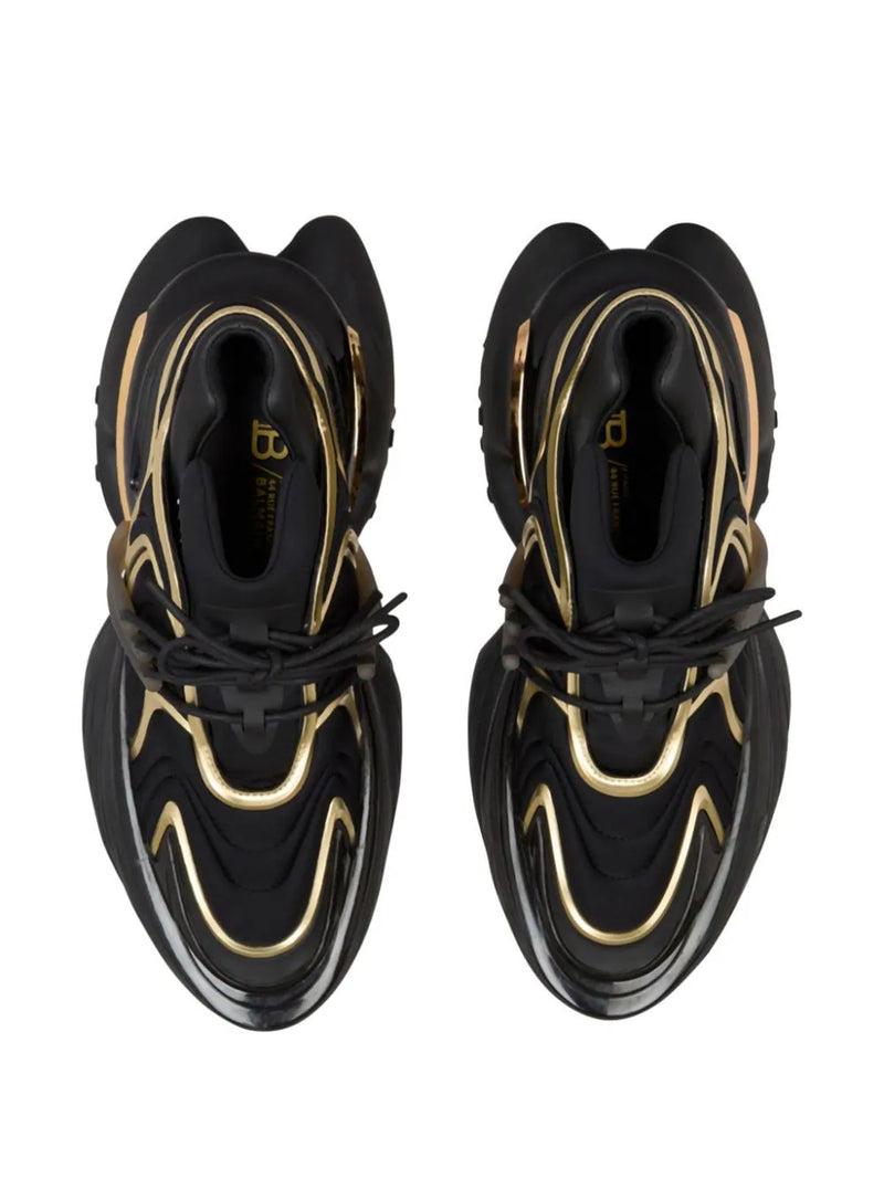 Tênis Balmain Unicorn Wave Preto/Dourado