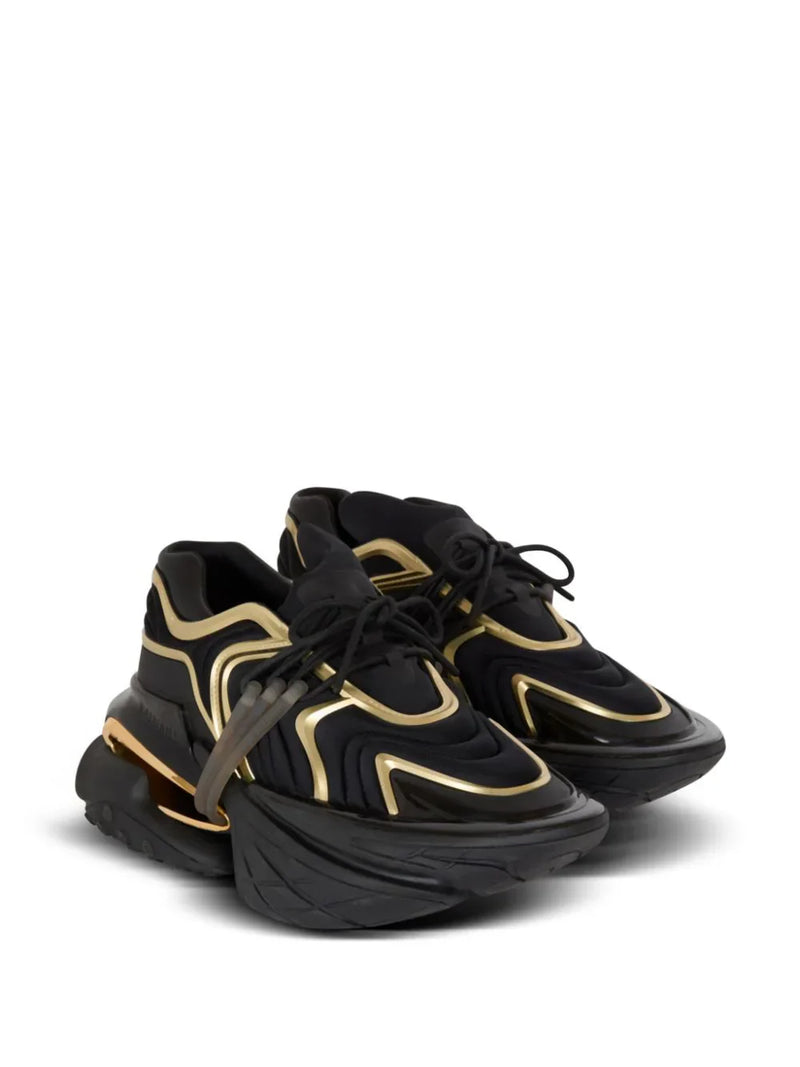 Tênis Balmain Unicorn Wave Preto/Dourado