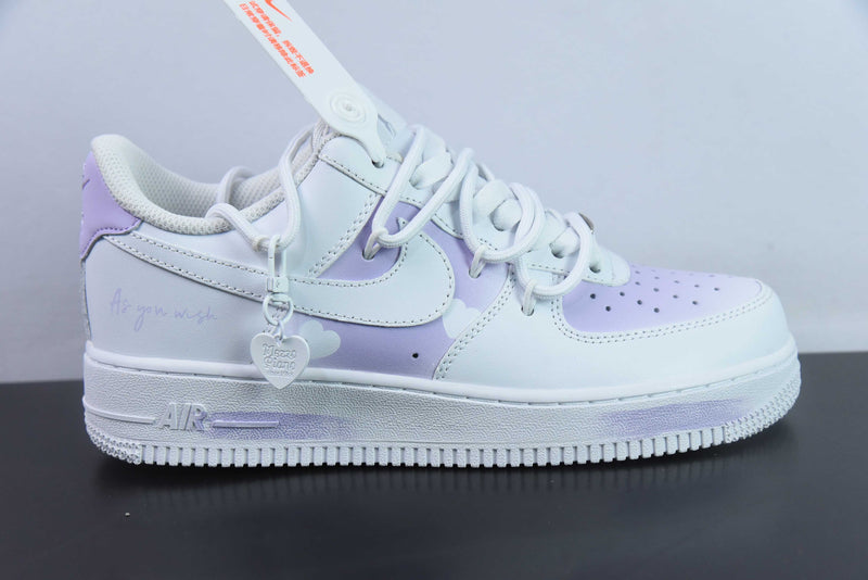 NIKE  Air Force 1  branco e roxo