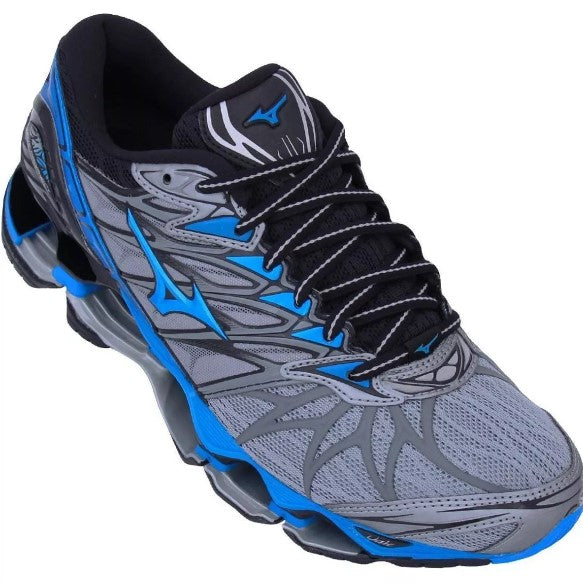 Tênis Mizuno Wave Prophecy 7 Cinza/Azul