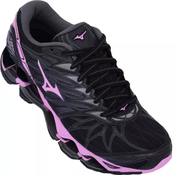 Tênis Mizuno Wave Prophecy 7 Preto/Rosa