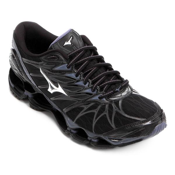 Tênis Mizuno Wave Prophecy 7 Preto/Prata