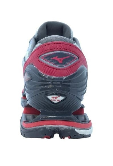 Tênis Mizuno Wave Prophecy 8 Cinza e Vermelho