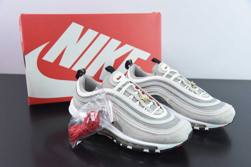 Tênis Air Max 97 OG bege cinza ouro