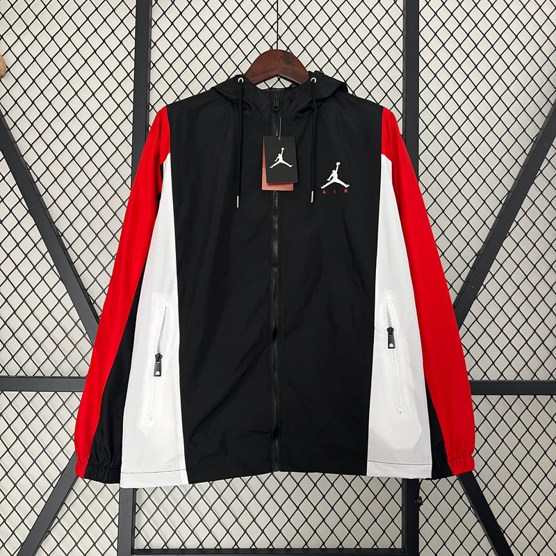 Corta Vento - 2025 Air Jordan Preto, vermelho e branco